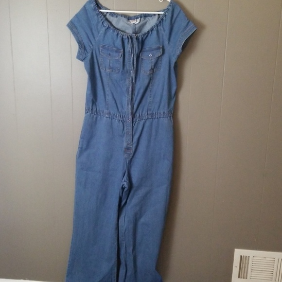 denim jumpsuit size 16